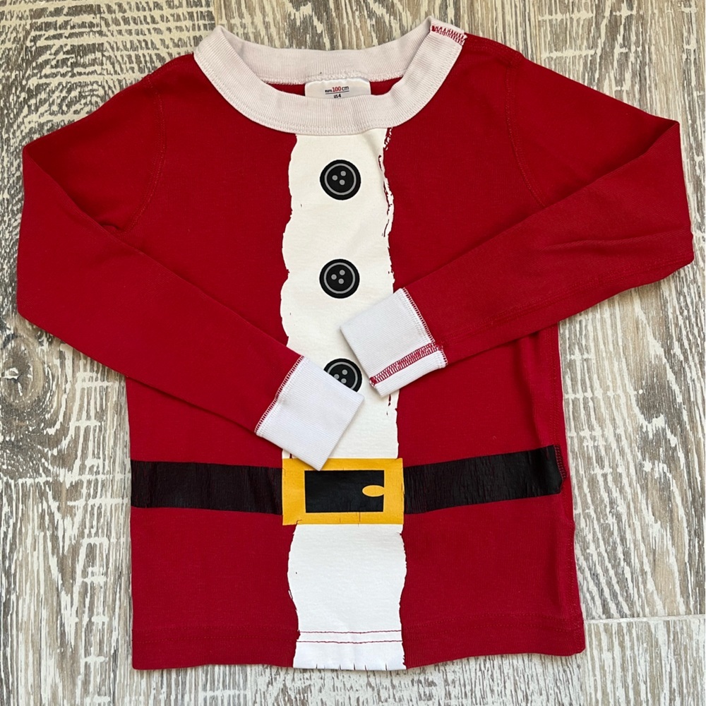Hanna Andersson Christmas Holiday Santa Pajama Set Size 4 100 cm - Picture 2 of 4